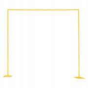 VEVOR 2.4X2.4M GOLD METAL SQUARE ARCH STAND STURDY FOR WEDDINGS