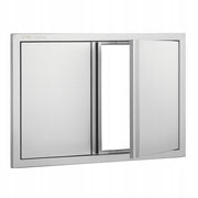 VEVOR BBQ ACCESS DOOR 774X532MM DOUBLE PREMIUM STAINLESS STEEL