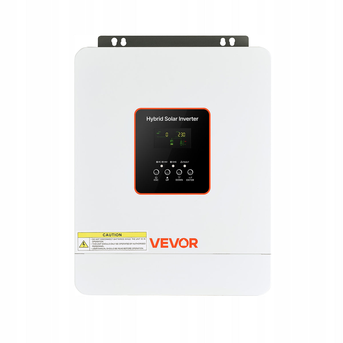 VEVOR 3000W 24V DC TO 230V AC HYBRID INVERTER WITH MPPT AND PREMIUM LCD