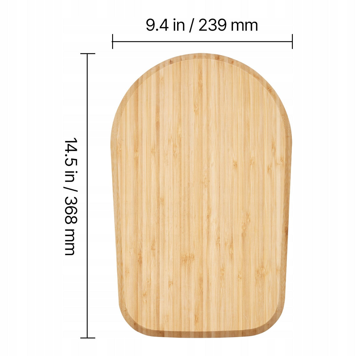 VEVOR OVAL BOARD 368X239X23MM MIXER BASE STRONG NATURAL WOODEN