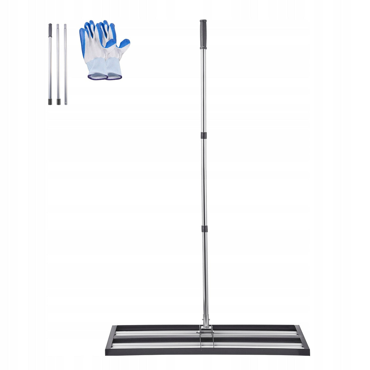 VEVOR PROFESSIONAL LAWN RAKE WITH ADJUSTABLE HANDLE 254X914MM