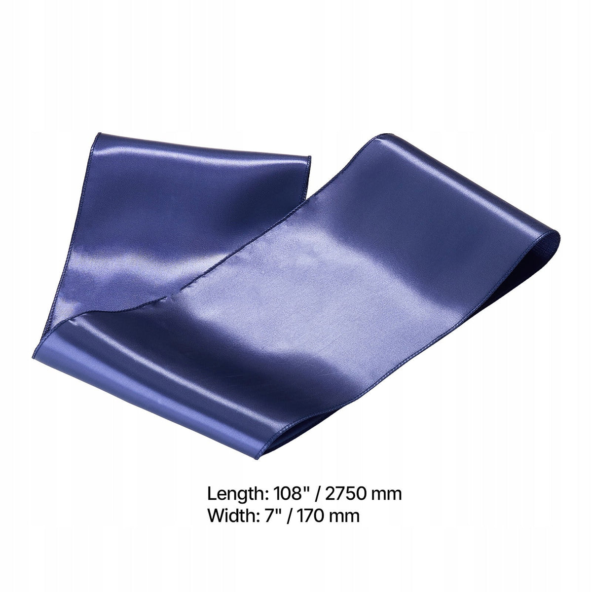 VEVOR NAVY SATIN CHAIR SASHES 50 PCS 275X17 CM PREMIUM