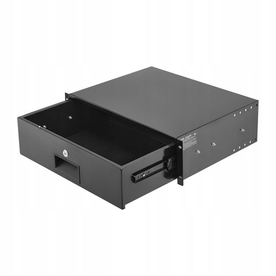 VEVOR 3U SERVER RACK DRAWER LOCKABLE STRONG 22.68 KG