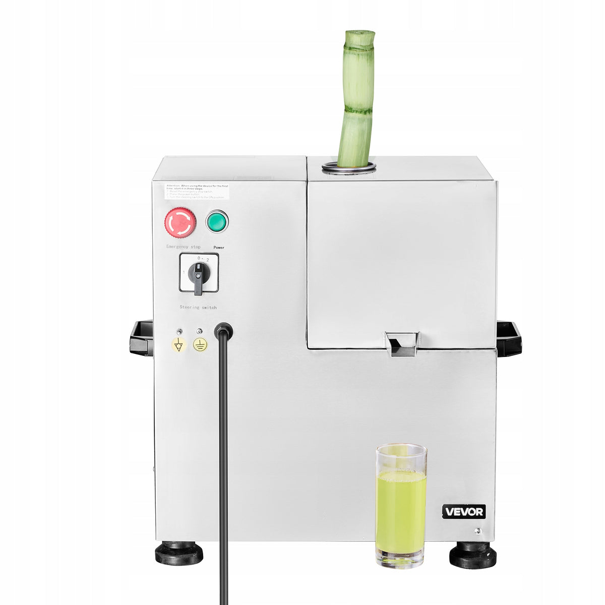 VEVOR COMMERCIAL SUGARCANE JUICER 800W STEEL