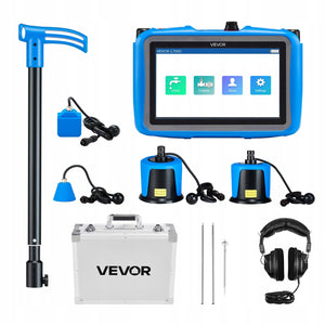 VEVOR PROFESSIONAL WATER LEAK DETECTOR 4 SENSORS 1HZ-10000HZ 7 INCH