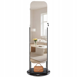 VEVOR 360 ROTATING JEWELRY CABINET WITH MIRROR 160CM PREMIUM ORGANIZER