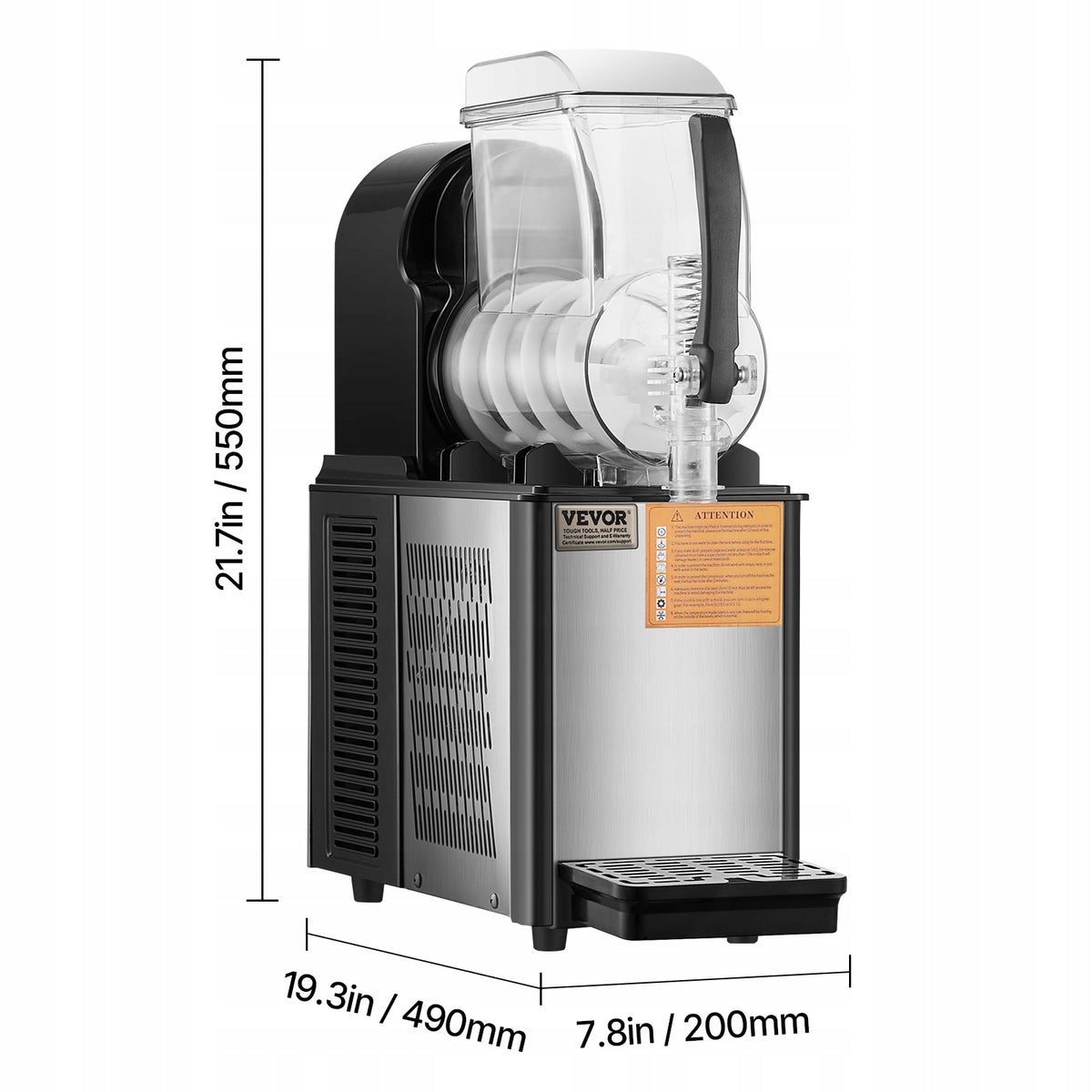 VEVOR COMMERCIAL 4L SINGLE TANK SLUSH MACHINE