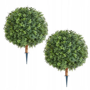 VEVOR ARTIFICIAL BOXWOOD TOPIARY TREES 2PCS 559MM DURABLE AND REALISTIC