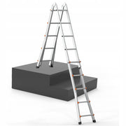 VEVOR TELESCOPIC LADDER A-FRAME 5.1M ALUMINUM COMPACT STRONG 150KG