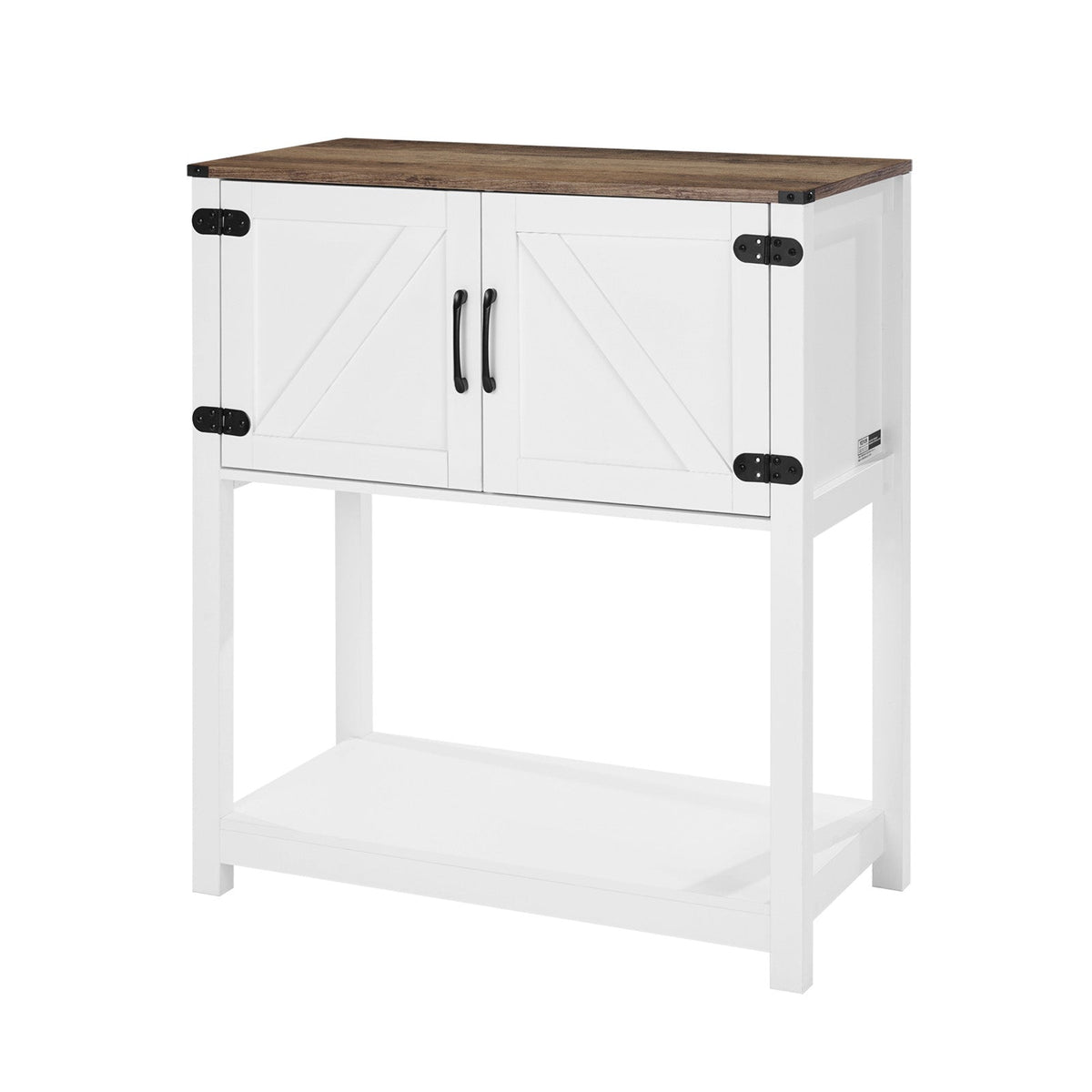 VEVOR FARMHOUSE COFFEE CABINET 80X35X88 CM 3-TIER STURDY SOLID