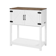 VEVOR FARMHOUSE COFFEE CABINET 80X35X88 CM 3-TIER STURDY SOLID