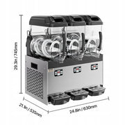 VEVOR COMMERCIAL SLUSHIE MACHINE 12L X 3 TRIPLE POWERFUL