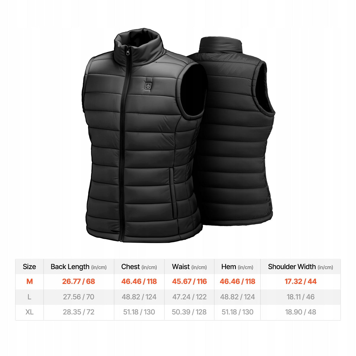 PROFESSIONAL ELECTRIC HEATED VEST VEVOR 8 ZONES 16000MAH