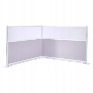 VEVOR 2PCS 72X48 PARTITION SCREENS PRIVACY FROSTED WINDOWS ALUMINUM PET