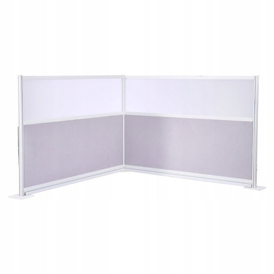 VEVOR 2PCS 72X48 PARTITION SCREENS PRIVACY FROSTED WINDOWS ALUMINUM PET