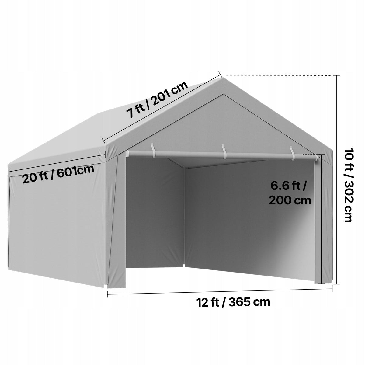REPLACEMENT ROOF FOR VEVOR 3.65X6.09M CARPORT PORTABLE TENT