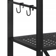 VEVOR FOLDABLE 4-TIER SHELVING UNIT WITH WHEELS 33X66X117CM STRONG AND MOBILE