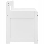 VEVOR KIDS BENCH WITH STORAGE, WOODEN, WHITE, STURDY