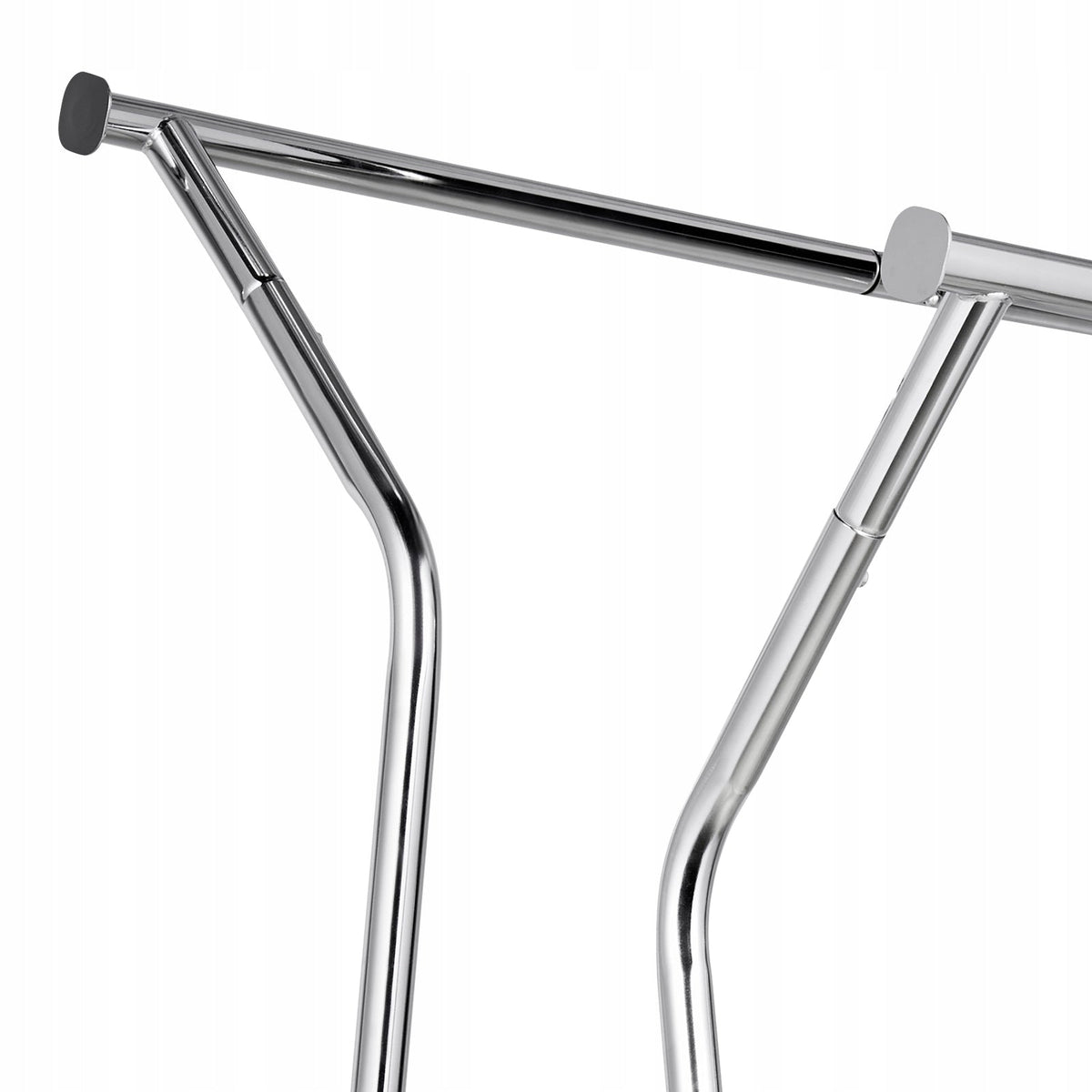 VEVOR CLOTHES RACK ON WHEELS 2 BARS BASKET ADJUSTABLE STRONG