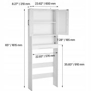 VEVOR BATHROOM CABINET WITH DOUBLE DOORS AND ADJUSTABLE SHELF STURDY