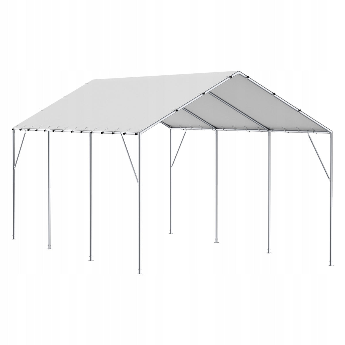VEVOR 6x3M GARAGE TENT WATERPROOF TARPAULIN WITH UV PROTECTION EASY ASSEMBLY