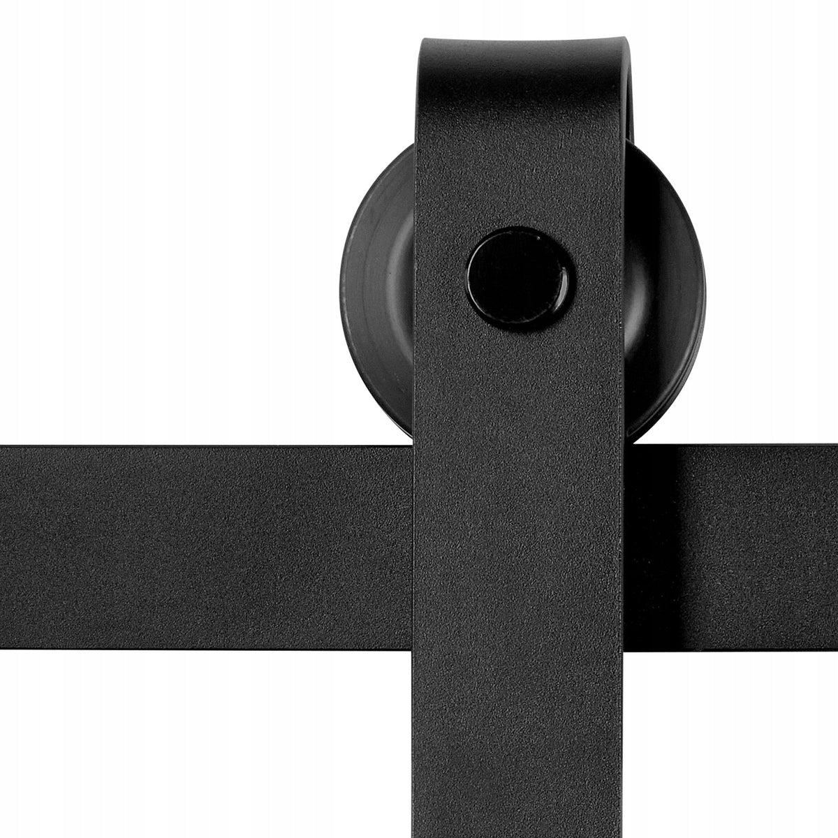 VEVOR SLIDING DOOR SYSTEM 183 CM LOAD CAPACITY 150 KG BLACK SOLID SET