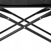 VEVOR PORTABLE CAMPING KITCHEN TABLE ALUMINIUM WITH 3 CABINETS BLACK