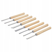 VEVOR WOOD LATHE CHISEL SET 8-PIECE CARBON STEEL BAG