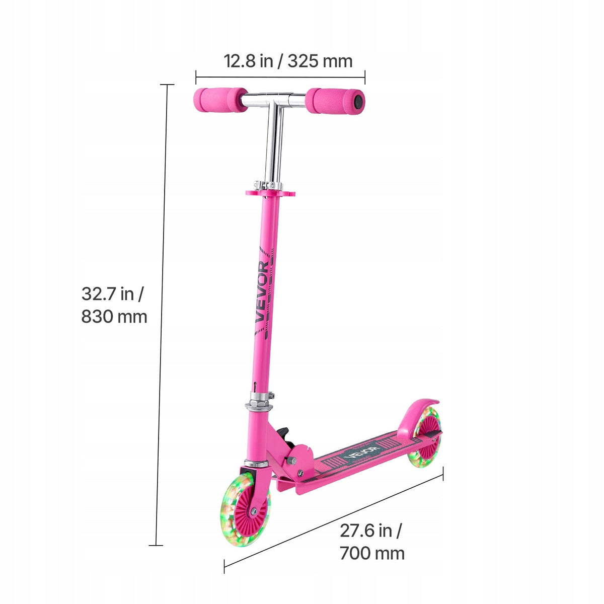 VEVOR SCOOTER FOR CHILDREN FROM 3 YEARS OLD ADJUSTABLE URBAN 2 WHEELS PINK