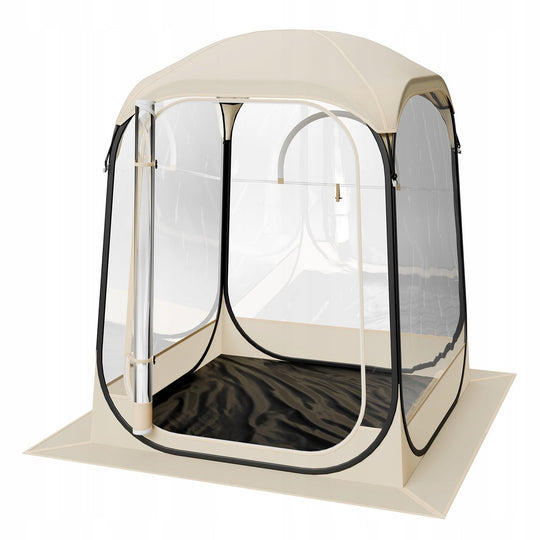 VEVOR TRANSPARENT TENT 127X127X170 CM POP-UP BEST FOR 1-2 PEOPLE