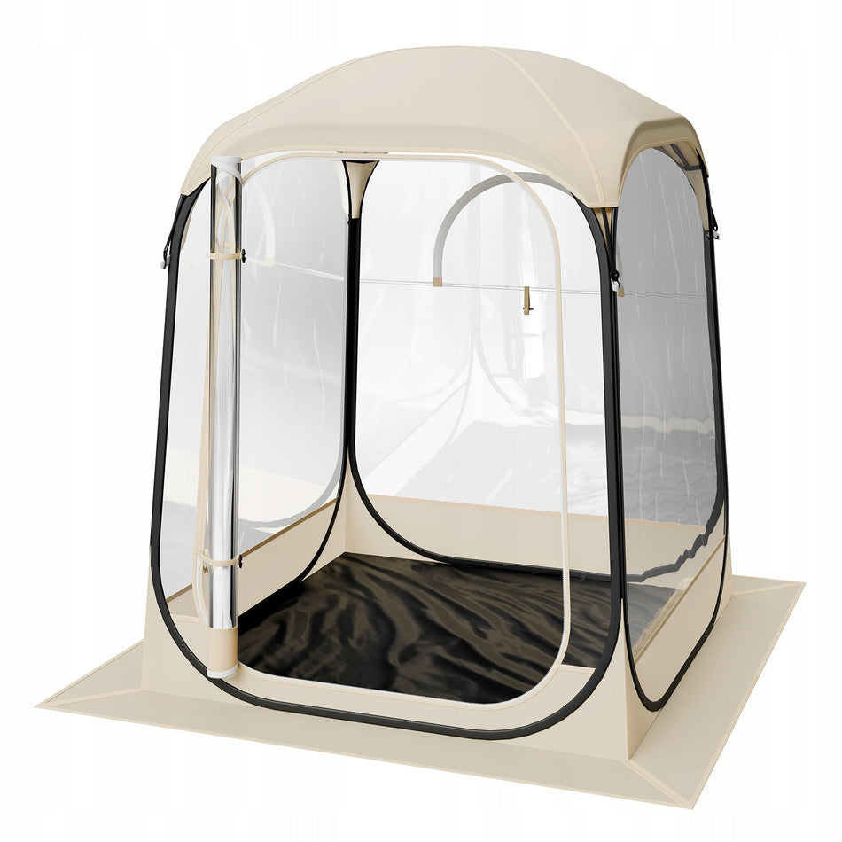 VEVOR TRANSPARENT TENT 127X127X170 CM POP-UP BEST FOR 1-2 PEOPLE