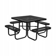 VEVOR SQUARE PICNIC TABLE WITH 4 BENCHES STRONG GARDEN SET