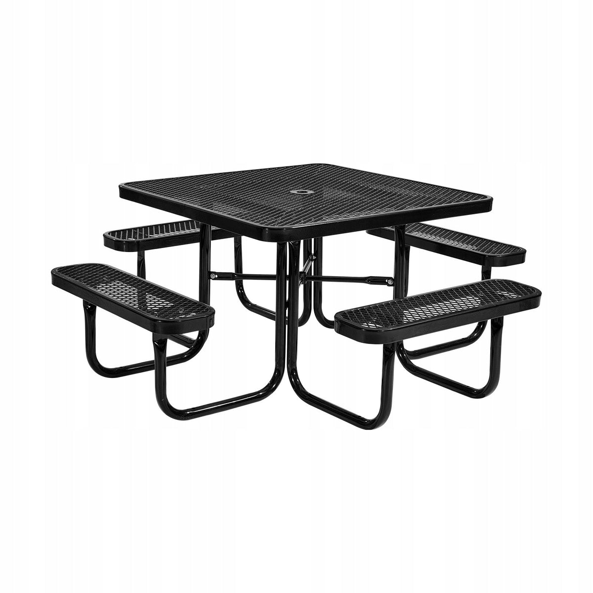 VEVOR SQUARE PICNIC TABLE WITH 4 BENCHES STRONG GARDEN SET