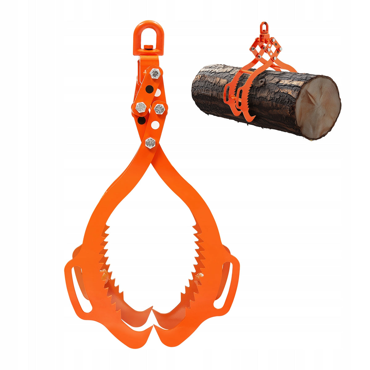 VEVOR PROFESSIONAL LOG TONGS 812-914MM 4 CLAWS STRONG GRIP 3300LBS