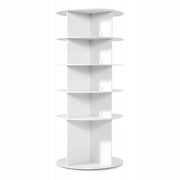 VEVOR 360 ROTATING 5-TIER SHOE RACK FOR 20 PAIRS WHITE STURDY