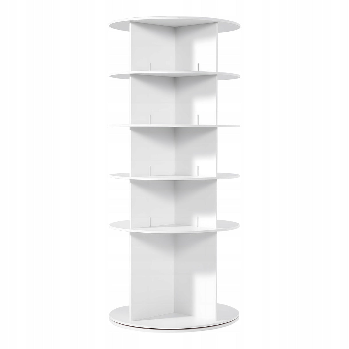 VEVOR 360 ROTATING 5-TIER SHOE RACK FOR 20 PAIRS WHITE STURDY