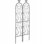 VEVOR SET OF 2 RUSTPROOF METAL TRELLISES 38X152 CM FOR PLANTS