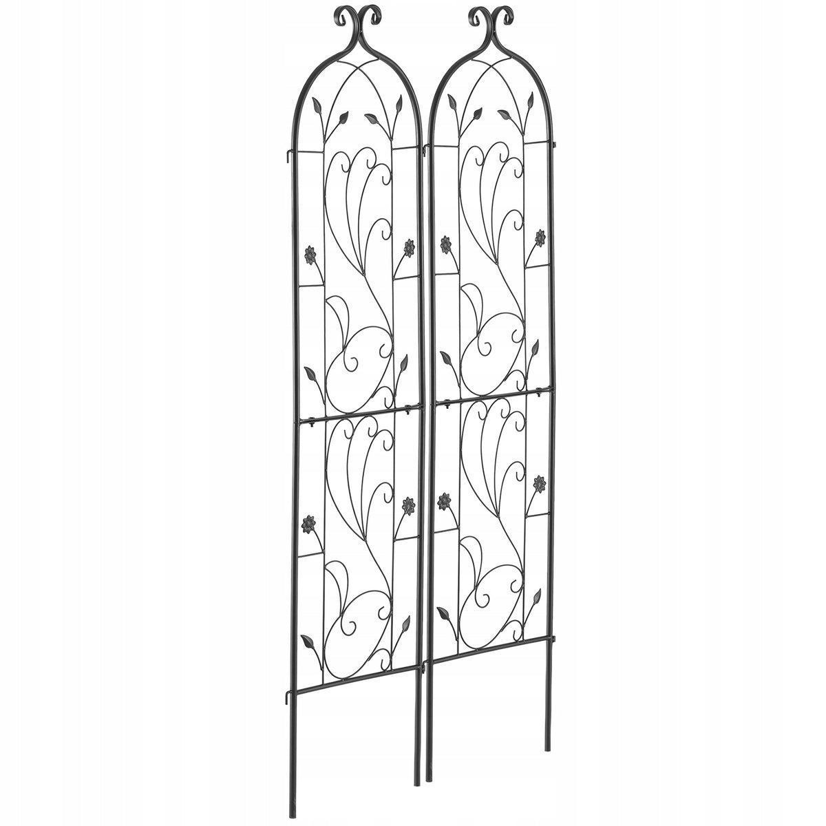 VEVOR SET OF 2 RUSTPROOF METAL TRELLISES 38X152 CM FOR PLANTS