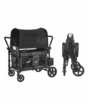 VEVOR PROFESSIONAL WAGON FOR 4 CHILDREN FOLDABLE WITH ADJUSTABLE HANDLE