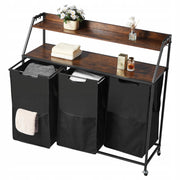VEVOR LAUNDRY SORTER WITH 3 COMPARTMENTS OXFORD FABRIC STURDY
