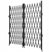VEVOR HEAVY DUTY FOLDING GATE WITH DOUBLE SECURITY 382X214CM BLACK