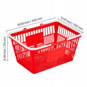 VEVOR PROFESSIONAL SET OF 12 SHOPPING BASKETS 21L PLASTIC PE
