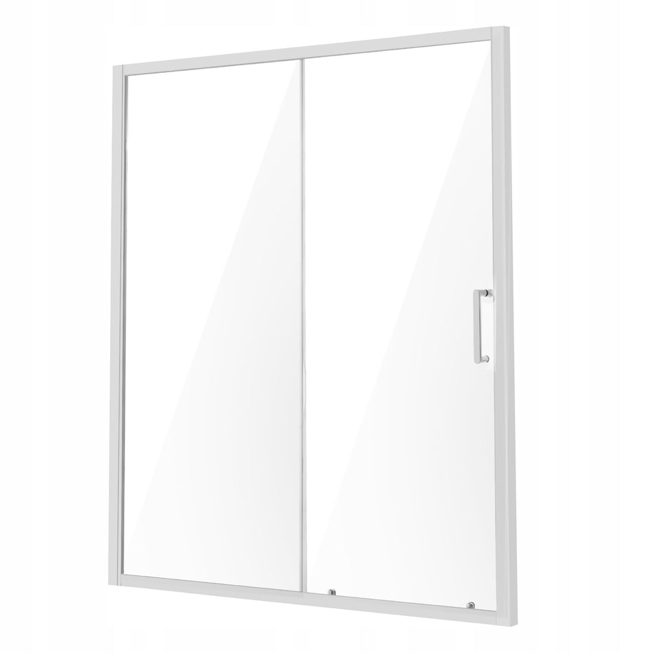 VEVOR SEMI-FRAME SLIDING SHOWER DOOR 6MM TEMPERED GLASS CHROME