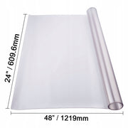 VEVOR PLASTIC TABLECLOTH 24X48 INCH 1.5MM THICK CLEAR PROTECTOR