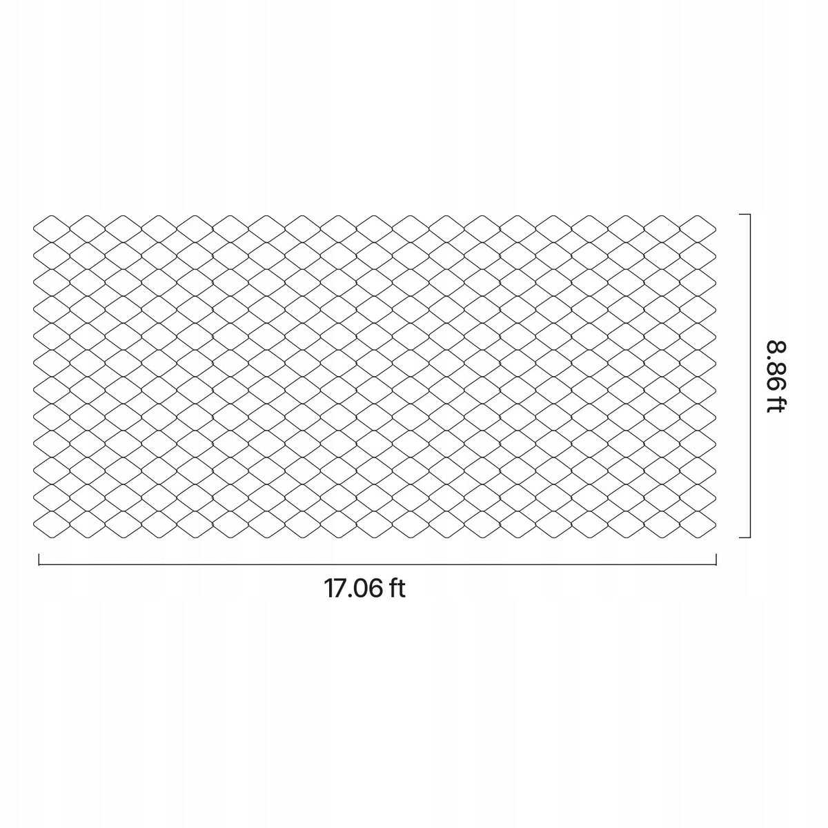 VEVOR GRAVEL GRID 100 MM LAWN GRATE 5200X2700 MM STRONG AND DURABLE