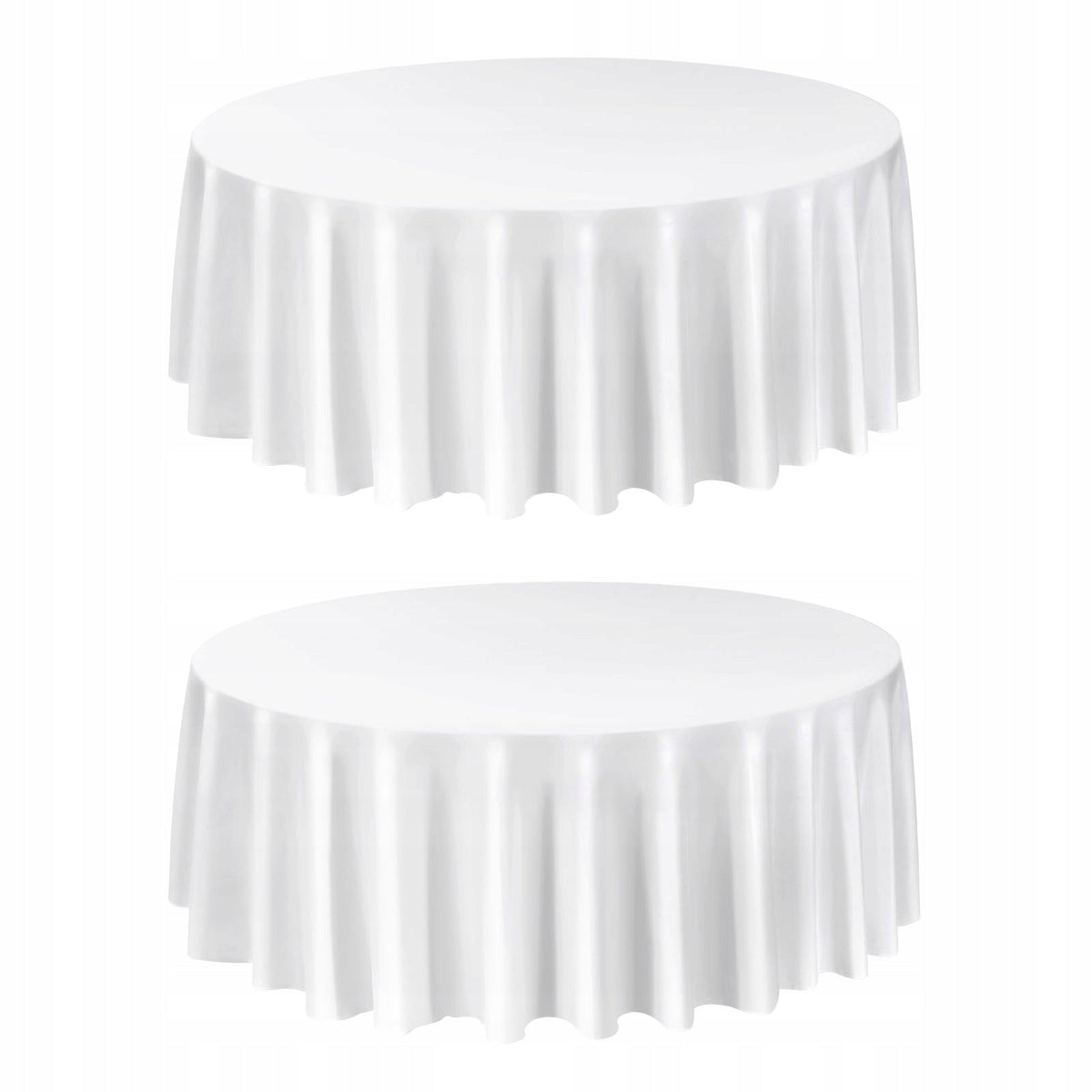 VEVOR 2 PCS ROUND TABLECLOTHS 3048 MM POLYESTER DURABLE WRINKLE-RESISTANT