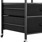 VEVOR MINI REFRIGERATOR STAND ON WHEELS 80 KG LOAD CAPACITY WITH DRAWERS STRONG