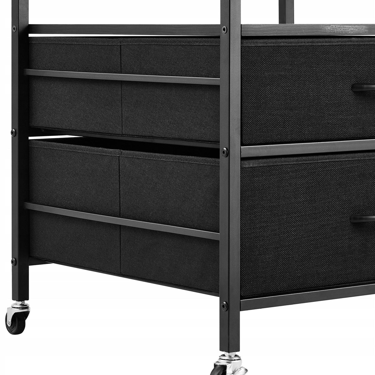 VEVOR MINI REFRIGERATOR STAND ON WHEELS 80 KG LOAD CAPACITY WITH DRAWERS STRONG
