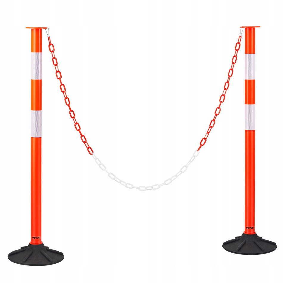 VEVOR TRAFFIC BARRIER BOLLARD 2-PIECE 871 MM WITH WEIGHTED BASE