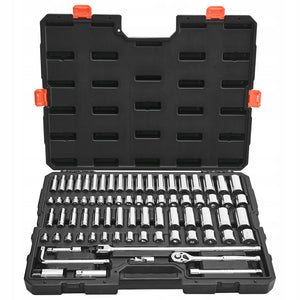 VEVOR 76-Piece Socket Wrench Set 9.5mm Premium Ratchet